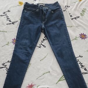 Levi's Blue Skinny Jeans with Classic Denim Texture